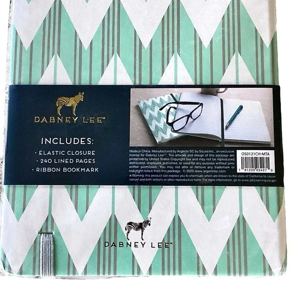 Dabney Lee Lined Journal 240 Pgs Hardcover Mint Plus 1 Mini Journal Both NEW